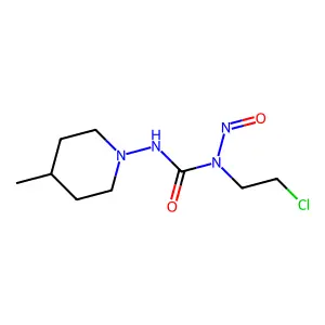 1-(2-chloroethyl)-3-(4-methylpiperidin-1-yl)-1-nitrosourea structure