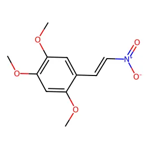 1,2,4-trimethoxy-5-[(E)-2-nitroethenyl]benzene structure