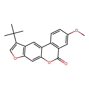 10-tert-butyl-3-methoxy-[1]benzofuro[6,5-c]isochromen-5-one structure