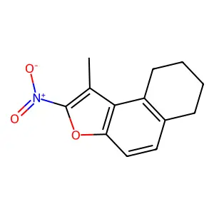 NAPHTHO(2,1-b)FURAN, 6,7,8,9-TETRAHYDRO-1-METHYL-2-NITRO- structure