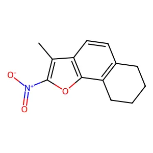 NAPHTHO(1,2-b)FURAN, 6,7,8,9-TETRAHYDRO-3-METHYL-2-NITRO- structure