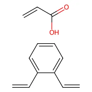 1,2-bis(ethenyl)benzene;prop-2-enoic acid structure