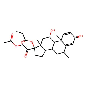 Methylprednisolone aceponate structure