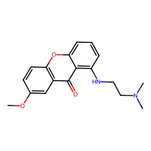 1-[2-(dimethylamino)ethylamino]-7-methoxyxanthen-9-one structure
