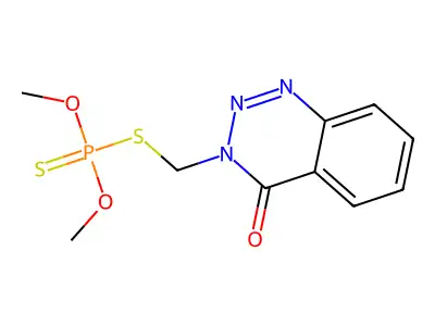 Azinphos-methyl structure