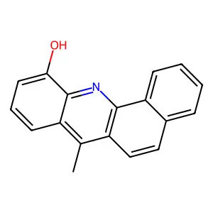 BENZ(c)ACRIDIN-11-OL, 7-METHYL- structure