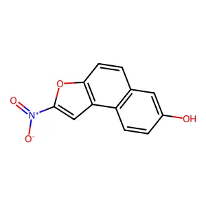 NAPHTHO(2,1-b)FURAN-7-OL, 2-NITRO- structure