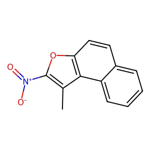 NAPHTHO(2,1-b)FURAN, 1-METHYL-2-NITRO- structure