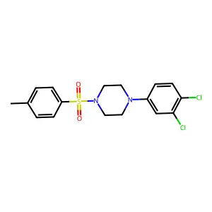1-(3,4-dichlorophenyl)-4-[(4-methylphenyl)sulfonyl]piperazine structure