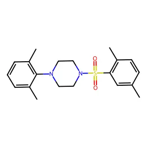 1-(2,6-dimethylphenyl)-4-(2,5-dimethylphenyl)sulfonylpiperazine structure