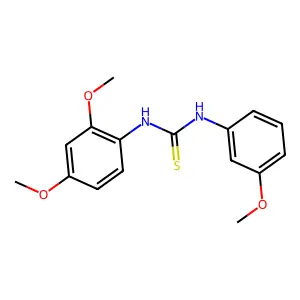 1-(2,4-dimethoxyphenyl)-3-(3-methoxyphenyl)thiourea structure