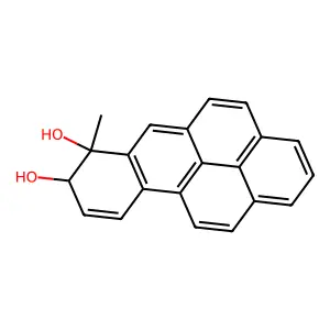 Benzo(a)pyrene-7,8-diol, 7,8-dihydro-7-methyl-, (7S-trans)- structure