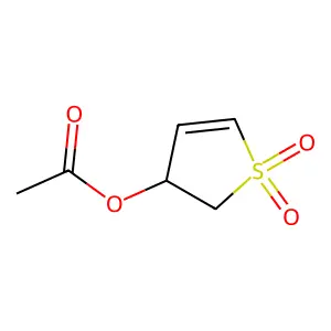 1,1-Dioxido-2,3-dihydro-3-thienyl acetate structure