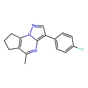 10-(4-fluorophenyl)-7-methyl-1,8,12-triazatricyclo[7.3.0.02,6]dodeca-2(6),7,9,11-tetraene structure