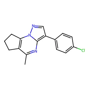 10-(4-chlorophenyl)-7-methyl-1,8,12-triazatricyclo[7.3.0.02,6]dodeca-2(6),7,9,11-tetraene structure