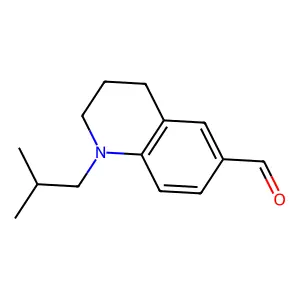 1-(2-methylpropyl)-3,4-dihydro-2H-quinoline-6-carbaldehyde structure