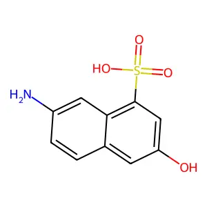 7-Amino-3-hydroxy-1-naphthalenesulfonic acid structure