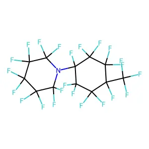 1-[1,2,2,3,3,4,5,5,6,6-decafluoro-4-(trifluoromethyl)cyclohexyl]-2,2,3,3,4,4,5,5,6,6-decafluoropiperidine structure