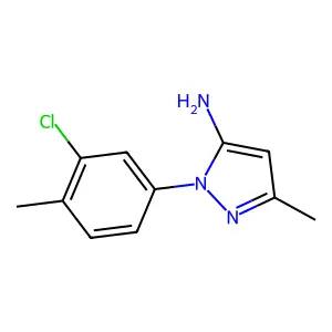 1-(3-chloro-4-methylphenyl)-3-methyl-1H-pyrazol-5-amine structure