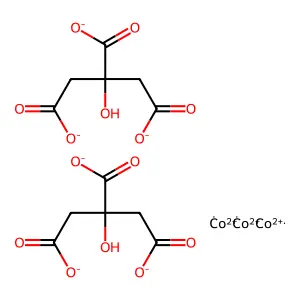 COBALTOUS CITRATE structure