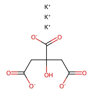 TRIPOTASSIUM CITRATE structure