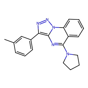 1-[3-(3-methylphenyl)-[1,2,3]triazolo[1,5-a]quinazolin-5-yl]pyrrolidine structure
