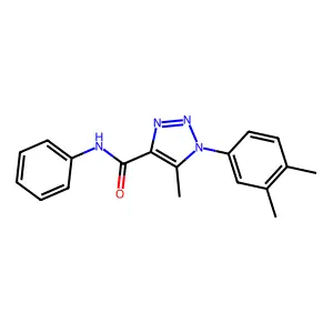 1-(3,4-dimethylphenyl)-5-methyl-N-phenyl-1H-1,2,3-triazole-4-carboxamide structure