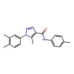 1-(3,4-dimethylphenyl)-5-methyl-N-(4-methylphenyl)-1H-1,2,3-triazole-4-carboxamide structure