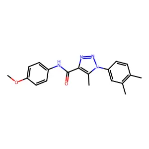 1-(3,4-dimethylphenyl)-N-(4-methoxyphenyl)-5-methyl-1H-1,2,3-triazole-4-carboxamide structure