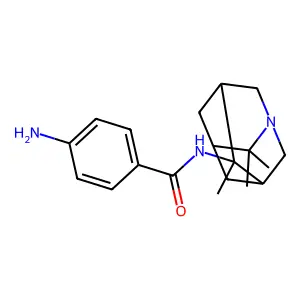N-(p-Aminobenzoyl)-4-amino-4,8,8-trimethyl-1-azaadamantane structure