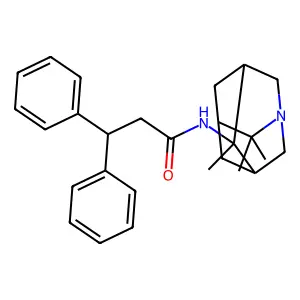 N-(3,3-Diphenylpropionyl)-4-amino-4,8,8-trimethyl-1-azaadamantane structure
