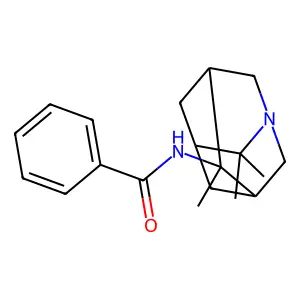 Benzamide, N-(4,8,8-trimethyl-1-azatricyclo(3.3.1.1(sup 3,7))dec-4-yl)- structure