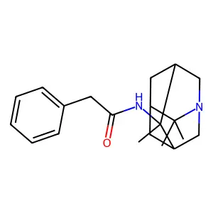 Benzeneacetamide, N-(4,8,8-trimethyl-1-azatricyclo(3.3.1.1(sup 3,7))dec-4-yl)- structure