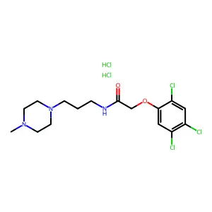 N-[3-(4-methylpiperazin-1-yl)propyl]-2-(2,4,5-trichlorophenoxy)acetamidedihydrochloride structure