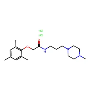 N-[3-(4-methylpiperazin-1-yl)propyl]-2-(2,4,6-trimethylphenoxy)acetamidedihydrochloride structure