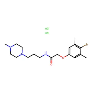 Compound C18H30BrCl2N3O2 structure