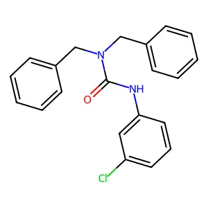 1,1-dibenzyl-3-(3-chlorophenyl)urea structure