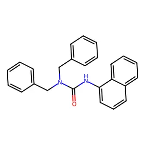 1,1-dibenzyl-3-naphthalen-1-ylurea structure