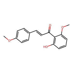 1-(2-hydroxy-6-methoxyphenyl)-3-(4-methoxyphenyl)prop-2-en-1-one structure