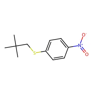 1-(2,2-dimethylpropylsulfanyl)-4-nitrobenzene structure