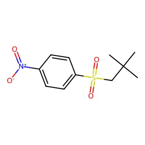 1-(2,2-dimethylpropylsulfonyl)-4-nitrobenzene structure