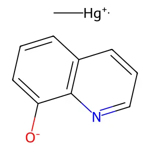 methylmercury(1+)quinolin-8-olate structure