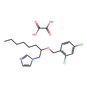 1-(2-(2,4-DICHLOROBENZYLOXY)-N-OCTYL)IMIDAZOLE OXALATE structure