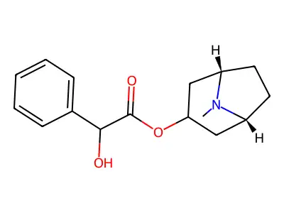 [(1R,5S)-8-methyl-8-azabicyclo[3.2.1]octan-3-yl] 2-hydroxy-2-phenylacetate structure