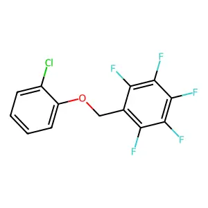 1-[(2-Chlorophenoxy)methyl]-2,3,4,5,6-pentafluorobenzene structure