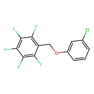 1-[(3-chlorophenoxy)methyl]-2,3,4,5,6-pentafluorobenzene structure