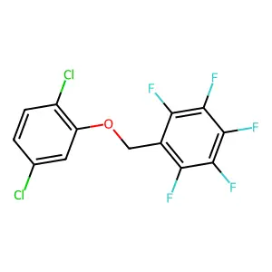 1-[(2,5-dichlorophenoxy)methyl]-2,3,4,5,6-pentafluorobenzene structure