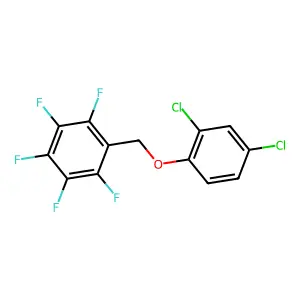 1-[(2,4-dichlorophenoxy)methyl]-2,3,4,5,6-pentafluorobenzene structure