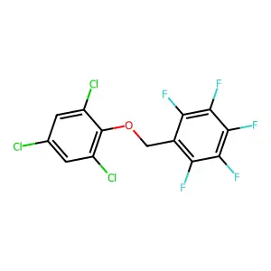 1,2,3,4,5-pentafluoro-6-[(2,4,6-trichlorophenoxy)methyl]benzene structure
