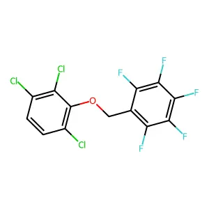 1,2,3,4,5-pentafluoro-6-[(2,3,6-trichlorophenoxy)methyl]benzene structure